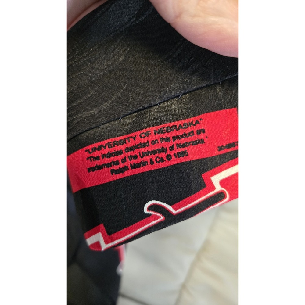Vintage Nebraska Huskers Tie RM Sport Go Big Red College Logo 1995 NCAA - Picture 4 of 4